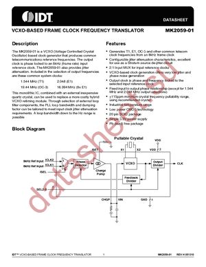 MK2059-01SITR datasheet  